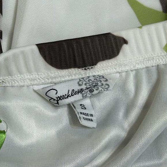 Y2K 90s Baby Doll Floral Leaves Fairy Asymmetrical Scarf Dress By Speechless - Picture 9 of 12